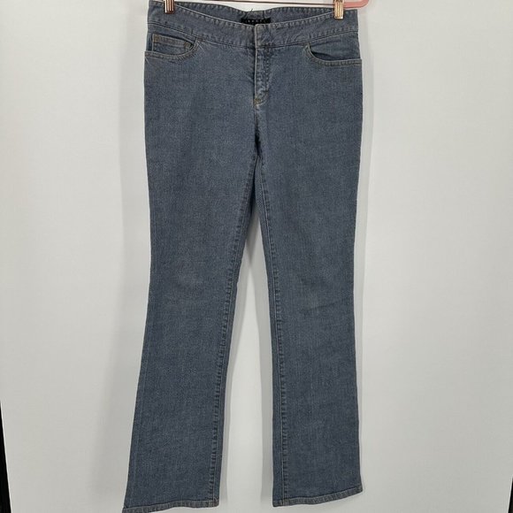 Theory Women's Blue Denim Boot Cut Jeans Size 8 - Picture 4 of 9